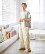 ストレッチパフジャガード　パンツ