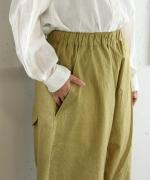 コットンリネンタイプライターファナージュ　ティンカーパンツ