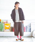 コットンリネンタイプライターファナージュ　ティンカーパンツ