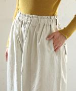 コットンリネンタイプライターファナージュ　パンツ