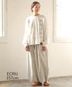 コットンリネンタイプライターファナージュ　パンツ