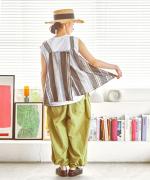 コットンリネンタイプライターファナージュ　パンツ