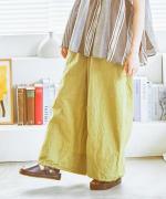 コットンリネンタイプライターファナージュ　パンツ