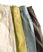 コットンリネンタイプライターファナージュ　パンツ