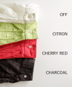 太番手ステッチコットンリネンボイル　シャツ