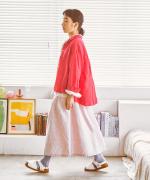 太番手ステッチコットンリネンボイル　シャツ