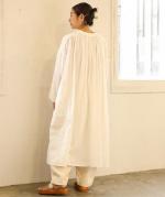 太番手ステッチコットンリネンボイル　2wayワンピース