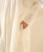 太番手ステッチコットンリネンボイル　2wayワンピース