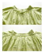 太番手ステッチコットンリネンボイル　2wayワンピース