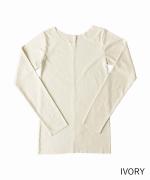 コポリフライス　Uネック長袖