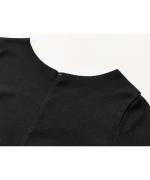 コポリフライス　Uネック長袖