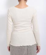 コットンノヴァテレコ　Uネック長袖