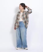 コットンノヴァテレコ　Uネック長袖