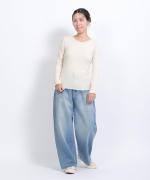 コットンノヴァテレコ　Uネック長袖