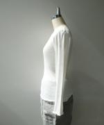 コットンノヴァテレコ　Uネック長袖