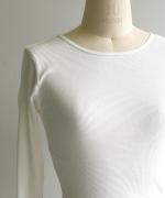 コットンノヴァテレコ　Uネック長袖