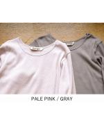 コットンノヴァテレコ　Uネック長袖