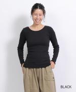 コットンノヴァテレコ　Uネック長袖