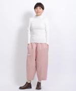 コットンノヴァテレコ　フリルハイネック長袖