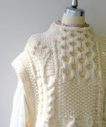 コットンノヴァテレコ　フリルハイネック長袖