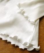 コットンノヴァテレコ　フリルハイネック長袖