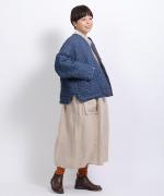 コットンノヴァテレコ　フリルハイネック長袖