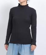 コットンノヴァテレコ　フリルハイネック長袖