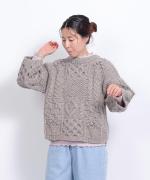 コットンノヴァテレコ　フリルハイネック長袖