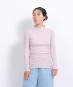 コットンノヴァテレコ　フリルハイネック長袖