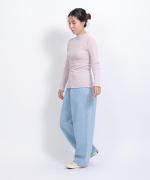 コットンノヴァテレコ　フリルハイネック長袖