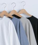スープレコットン天竺　5分袖Tシャツ