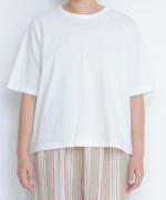 スープレコットン天竺　5分袖Tシャツ