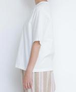 スープレコットン天竺　5分袖Tシャツ