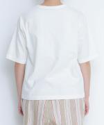 スープレコットン天竺　5分袖Tシャツ