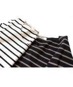 スープレコットンボーダー天竺 裾ラウンドロングT