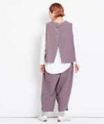 スープレコットン天竺　裾ラウンド長袖ロングT