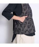 スープレコットン天竺　裾ラウンド7分袖ロングT