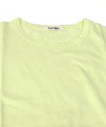 スープレコットン天竺　裾ラウンド7分袖ロングT