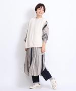 スプリング裏毛　アシンメトリーベスト