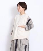 スプリング裏毛　アシンメトリーベスト