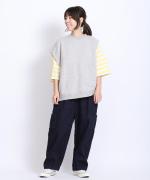 スプリング裏毛　アシンメトリーベスト