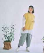 スプリング裏毛　アシンメトリーベスト