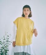 スプリング裏毛　アシンメトリーベスト