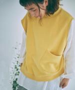 スプリング裏毛　アシンメトリーベスト