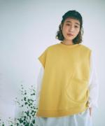 スプリング裏毛　アシンメトリーベスト