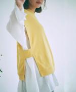 スプリング裏毛　アシンメトリーベスト