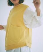 スプリング裏毛　アシンメトリーベスト