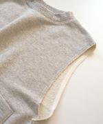 スプリング裏毛　アシンメトリーベスト