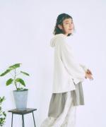 スプリング裏毛　フードプルオーバー