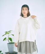 スプリング裏毛　フードプルオーバー